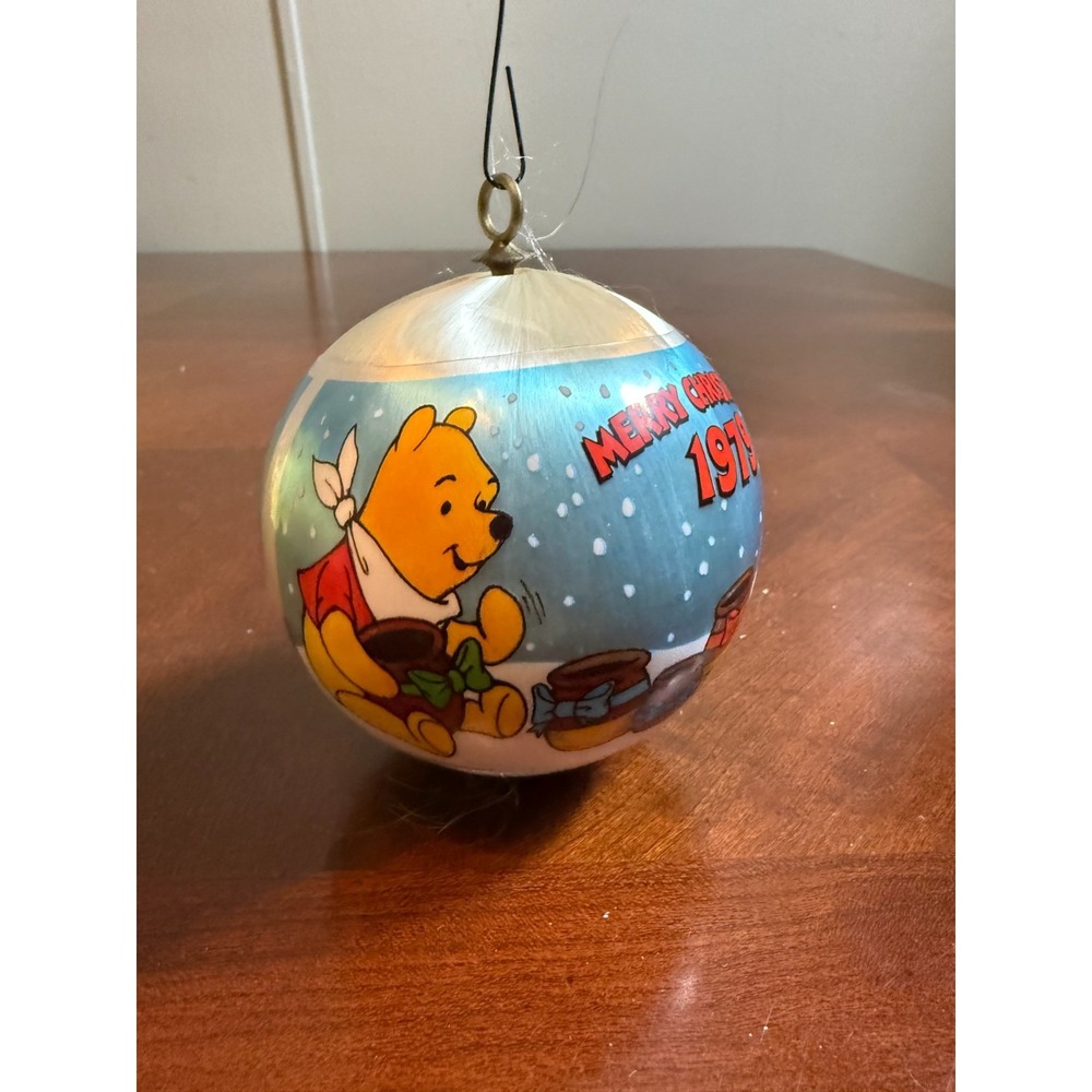 Vtg 1979 Winnie the Pooh Satin Christmas Ornament‎ Disney Holiday Collectible